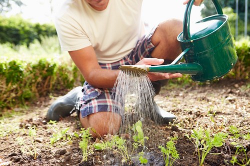 Gardeners review a service complaint in a professional setting