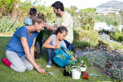 Modern garden design features for landscape gardening in Sanderstead